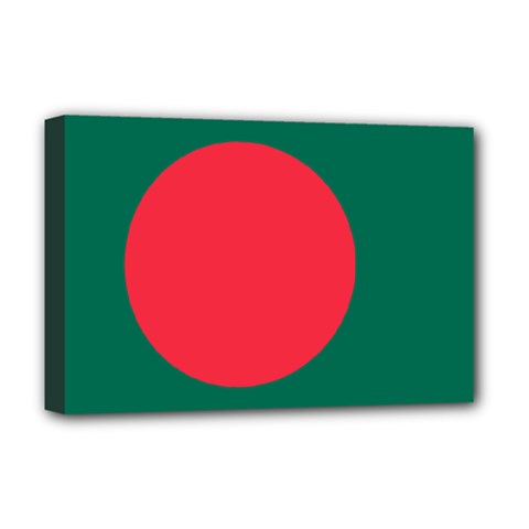 Flag Of Bangladesh Deluxe Canvas 18  X 12  (stretched) by abbeyz71