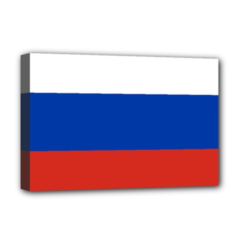 National Flag Of Russia Deluxe Canvas 18  X 12  (stretched) by abbeyz71