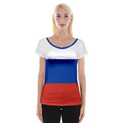 National Flag Of Russia Cap Sleeve Top by abbeyz71
