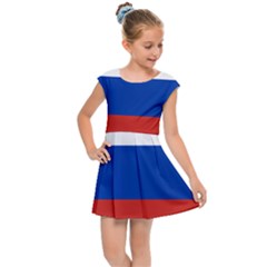 National Flag Of Russia Kids  Cap Sleeve Dress by abbeyz71