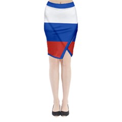 National Flag Of Russia Midi Wrap Pencil Skirt by abbeyz71