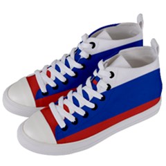 National Flag Of Russia Women s Mid-top Canvas Sneakers by abbeyz71