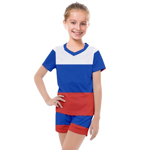 National Flag Of Russia Kids  Mesh Tee And Shorts Set by abbeyz71
