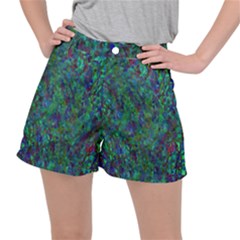 Essence Of A Peacock Ripstop Shorts by bloomingvinedesign