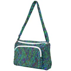 Essence Of A Peacock Front Pocket Crossbody Bag by bloomingvinedesign