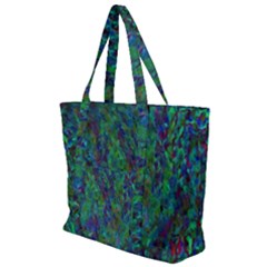 Essence Of A Peacock Zip Up Canvas Bag by bloomingvinedesign