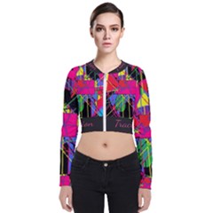 Club Fitstyle Fitness By Traci K Long Sleeve Zip Up Bomber Jacket by tracikcollection