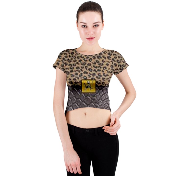 Cougar by Traci K Crew Neck Crop Top