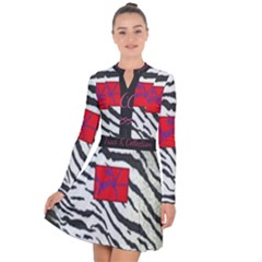 Striped By Traci K Long Sleeve Panel Dress