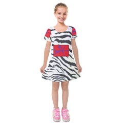 Striped By Traci K Kids  Short Sleeve Velvet Dress