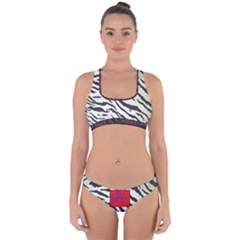 Striped By Traci K Cross Back Hipster Bikini Set