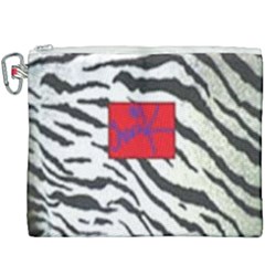 Striped By Traci K Canvas Cosmetic Bag (xxxl) by tracikcollection