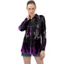 Fushion by Traci K Long Sleeve Satin Shirt View1