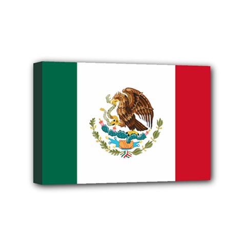 Flag Of Mexico Mini Canvas 6  X 4  (stretched) by abbeyz71