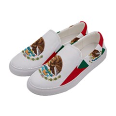 Flag Of Mexico Women s Canvas Slip Ons by abbeyz71