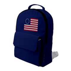 Betsy Ross Flag Usa America United States 1777 Thirteen Colonies Maga  Flap Pocket Backpack (large) by snek