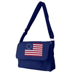 Betsy Ross Flag Usa America United States 1777 Thirteen Colonies Maga  Full Print Messenger Bag (l) by snek