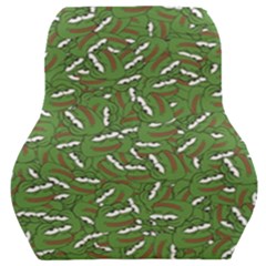 Pepe The Frog Face Pattern Green Kekistan Meme Car Seat Back Cushion  by snek