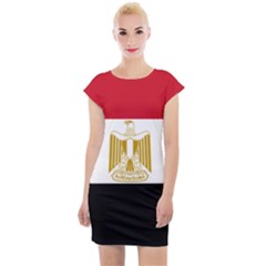 Flag Of Egypt Cap Sleeve Bodycon Dress by abbeyz71