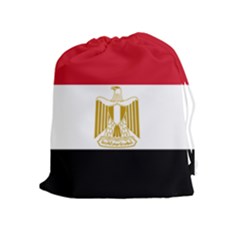 Flag Of Egypt Drawstring Pouch (xl) by abbeyz71