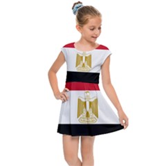 Flag Of Egypt Kids  Cap Sleeve Dress by abbeyz71