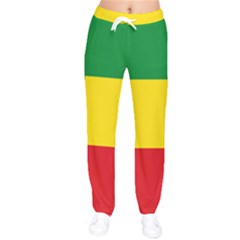 Flag Of Ethiopia Women Velvet Drawstring Pants