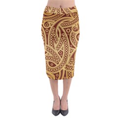 Fine Pattern Midi Pencil Skirt by Sobalvarro