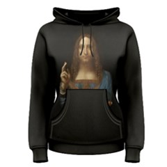 Salvator Mundi Leonardo Davindi 1500 Jesus Christ Savior Of The World Original Paint Most Expensive In The World Women s Pullover Hoodie by snek