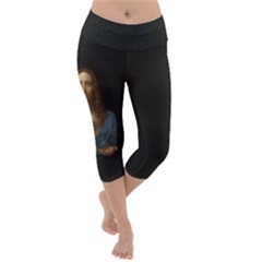 Salvator Mundi Leonardo Davindi 1500 Jesus Christ Savior Of The World Original Paint Most Expensive In The World Lightweight Velour Capri Yoga Leggings by snek