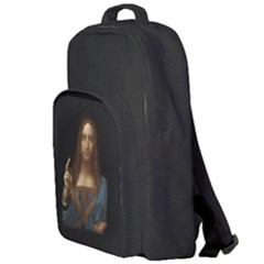 Salvator Mundi Leonardo Davindi 1500 Jesus Christ Savior Of The World Original Paint Most Expensive In The World Double Compartment Backpack by snek