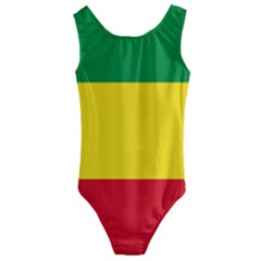 Flag Of Ethiopia Kids  Cut-out Back One Piece Swimsuit by abbeyz71