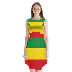 Flag Of Ethiopia Sleeveless Chiffon Dress   by abbeyz71