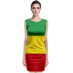 Flag Of Ethiopia Sleeveless Velvet Midi Dress by abbeyz71