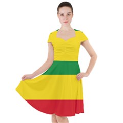 Flag Of Ethiopia Cap Sleeve Midi Dress by abbeyz71