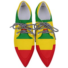 Flag Of Ethiopia Women s Pointed Oxford Shoes by abbeyz71