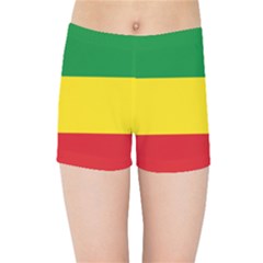 Current Flag Of Ethiopia Kids  Sports Shorts by abbeyz71