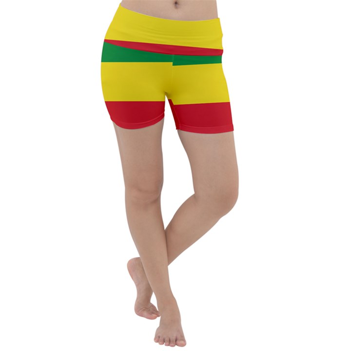 Current Flag of Ethiopia Lightweight Velour Yoga Shorts