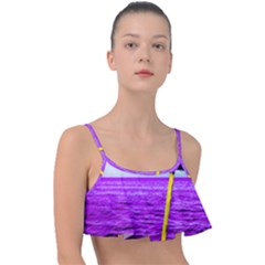 Pop Art Beach Umbrella Frill Bikini Top