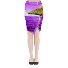 Pop Art Beach Umbrella Midi Wrap Pencil Skirt by essentialimage