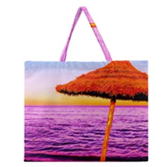 Pop Art Beach Umbrella  Zipper Large Tote Bag by essentialimage