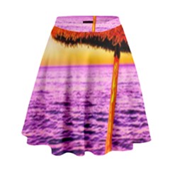 Pop Art Beach Umbrella  High Waist Skirt by essentialimage