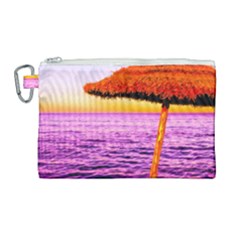 Pop Art Beach Umbrella  Canvas Cosmetic Bag (large) by essentialimage