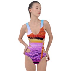 Pop Art Beach Umbrella  Side Cut Out Swimsuit by essentialimage