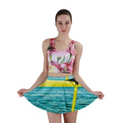 Pop Art Beach Umbrella  Mini Skirt