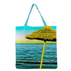 Pop Art Beach Umbrella  Grocery Tote Bag