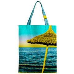 Pop Art Beach Umbrella  Zipper Classic Tote Bag by essentialimage