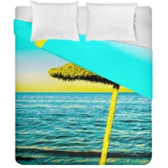 Pop Art Beach Umbrella  Duvet Cover Double Side (California King Size)