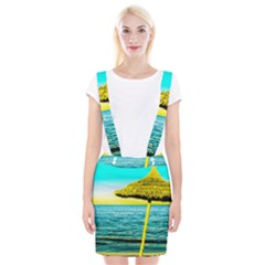 Pop Art Beach Umbrella  Braces Suspender Skirt by essentialimage