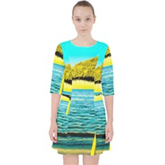 Pop Art Beach Umbrella  Pocket Dress