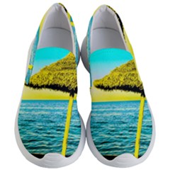 Pop Art Beach Umbrella  Women s Lightweight Slip Ons